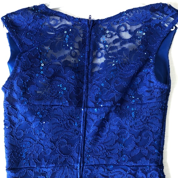 Blue sparkly prom/homecoming dress - Picture 2 of 3